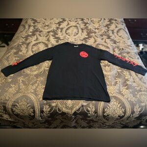Naruto Shippuden Sasuke Long Sleeve T-Shirt Size Large 2002 2007  Great Cond